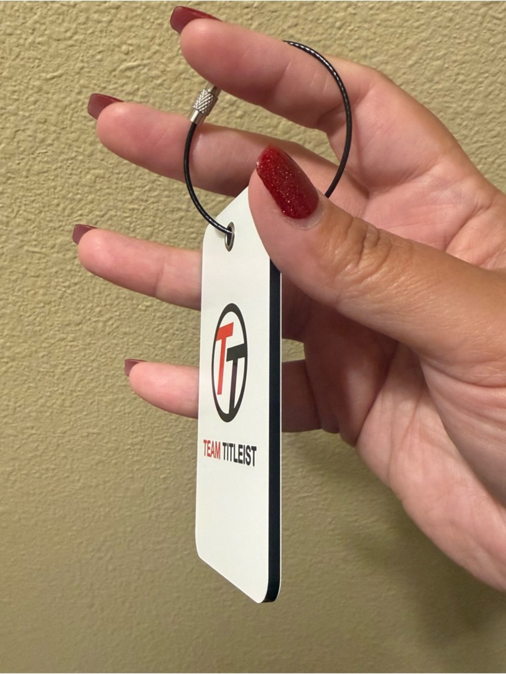 NEW - White Rectangular Team Titleist Golf Bag Tag - Picture 5 of 7